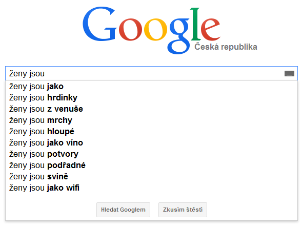 Organizace na rovnoprávnost žen se pustila do Google