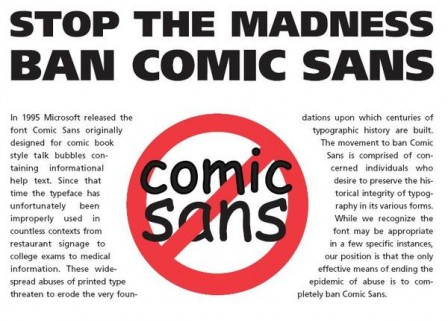 Comic Sans, aneb proč se od něho držet dál