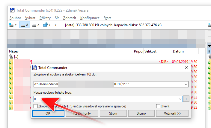 Total Commander: Jak zkopírovat všechny složky a podsložky, ale bez vno?ených soubor??